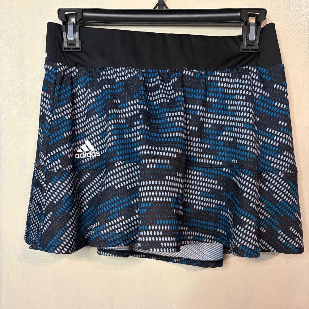 adidas Black & Blue Patterned Women's Skort